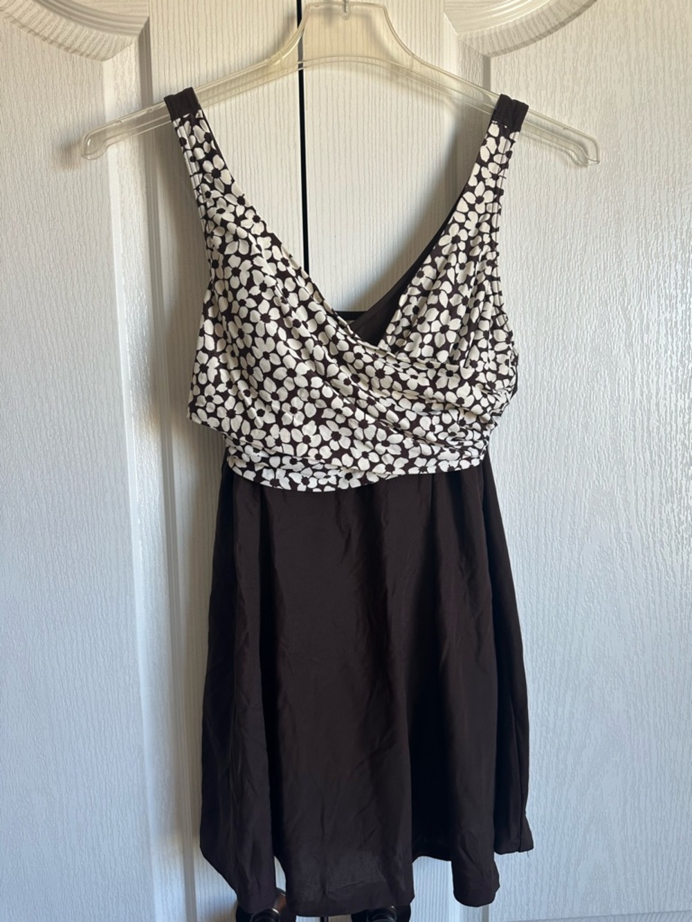 It Figures! Swimsuit Swimdress Skirt 16 QVC